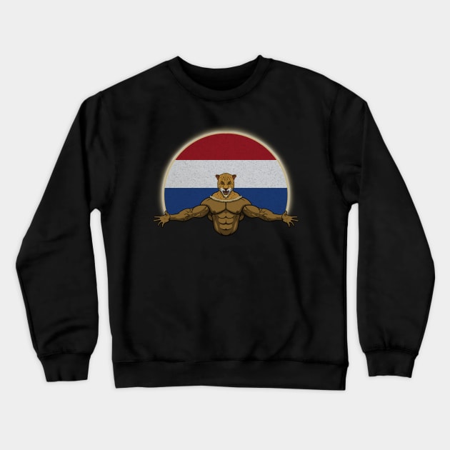 Cheetah Netherlands Crewneck Sweatshirt by RampArt